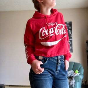 Cropped Classic Coca~Cola Hoodie NWOT